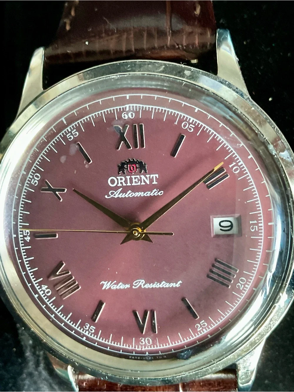 Orient Men's Automatic Red Dial Bambino Version 2 Mint Box/Manual